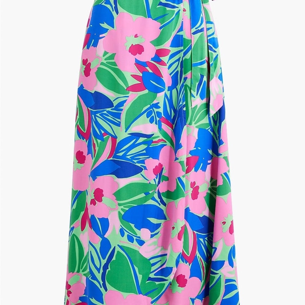 J. Crew midi wrap skirt Sarong Swim Cover-Up Lily Pulitzer colors print
